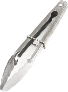 Chef Craft Clam Shell Tongs, 9-Inch, Silver