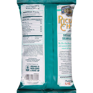 Lundberg Sesame Seaweed Rice Chips 6 OZ (Pack of 4)