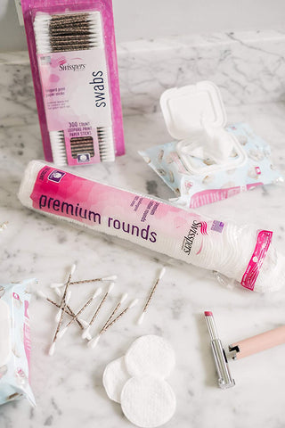 Image of Swisspers Premium 100% Natural Cotton Rounds, Hypoallergenic, Reclosable Bags