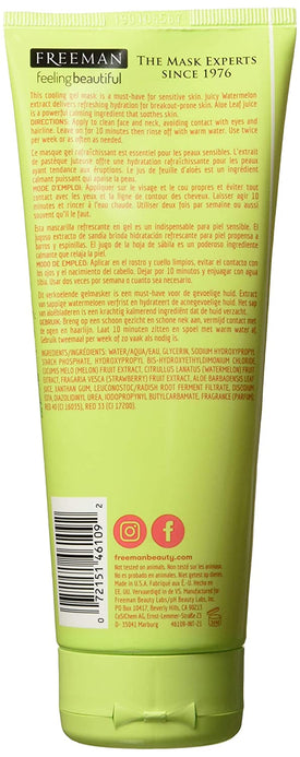 Freeman Facial Watermelon + Aloe Cooling Gel Mask 6oz, 6 Oz