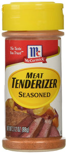 McCormick Meat Tenderizer Seasoned, 3.12-Ounce Units (Pack of 6)