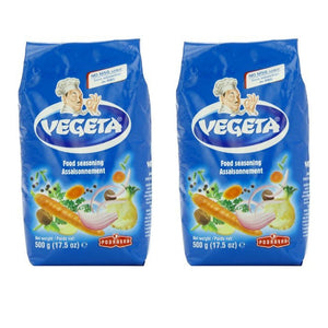 Vegeta, Gourmet Seasoning, No MSG Added 17.5 oz(500g) bag - Pack of 2