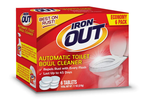 IRON OUT Automatic Toilet Bowl Cleaner Tablets, 12 Tablets
