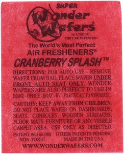 Wonder Wafers 25 CT Individually Wrapped Cranberry Splash Air Fresheners