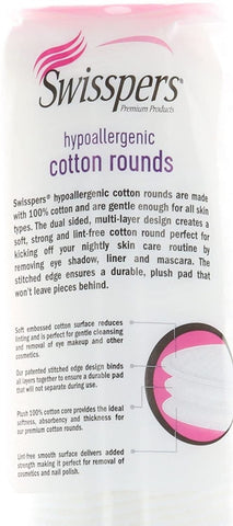 Image of Swisspers Premium Hypoallergenic Cotton Rounds, 900 Count