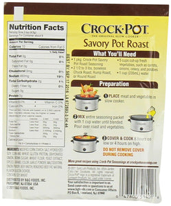 Crock Pot Savory Pot Roast Seasoning Mix (1.5 oz Packets) 3 Pack