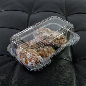 Dart Clear Hinged Lid Plastic Container 9 x 5 3/8 x 3 1/2 (Pack of 50)