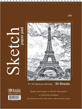 BAZIC Top Bound Spiral Premium Sketch Pad