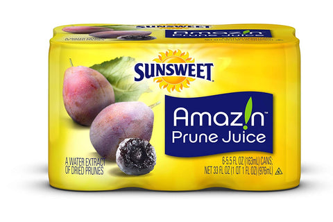 Image of Sunsweet Amazin Prune Juice, 6 Cans of 5.5 Fl Ounce (Pack of 4)