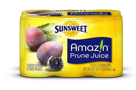 Sunsweet Amazin Prune Juice, 6 Cans of 5.5 Fl Ounce (Pack of 4)