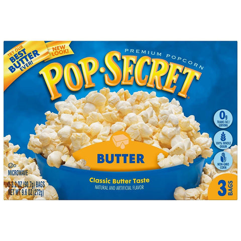 Image of Pop Secret Butter 3 pk Microwave Popcorn 9.6oz