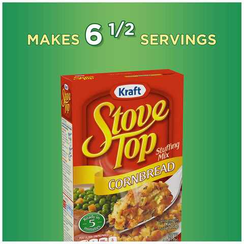 Image of Stove Top Stuffing Mix Cornbread 6 Oz (Pack of 4)