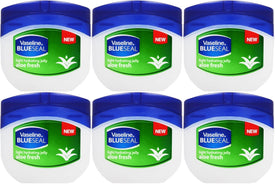 Vaseline Light Hydrating Jelly Aloe Fresh 50 Ml / 1.7 Oz (Pack of 6)