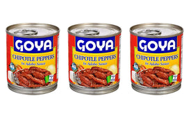 Goya Chipotle Peppers in Adobo Sauce (3 Pack, Total of 21oz)