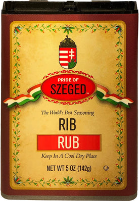 Szeged Seasoning Rib Rub, 5 Ounce Tin