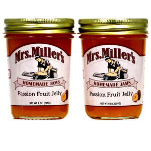 Mrs. Miller's Amish Made Passion Fruit Jelly ~ 2 / 9 Ounce Jars