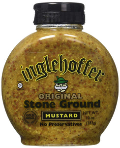 Inglehoffer Stone Ground Mustard, 10-Ounce Squeezable Bottle (Pack of 6)