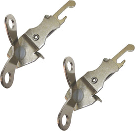 Chef Craft Set of 2 Compact Butterfly Mini Size Can and Bottle Openers, Nickel Plated Steel, 4", Silver