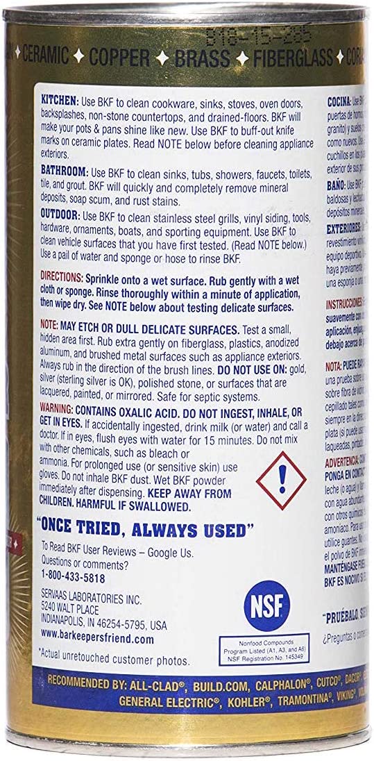 Bar Keepers Friend Powdered Cleanser 12-Ounces (1-Unit)