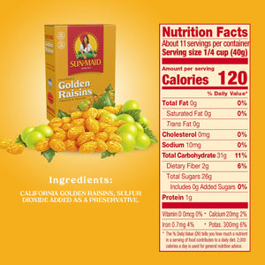Sun Maid Golden Raisins, 15 oz (Pack of 4)