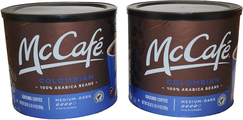 Image of McCafe Colombian Medium Dark Roast Coffee, 30 Ounce (Pack of 2)