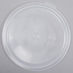 Cambro RFS4PP190 4 Qt. Translucent Round Storage Container with RFSC2PP190 Translucent Lid