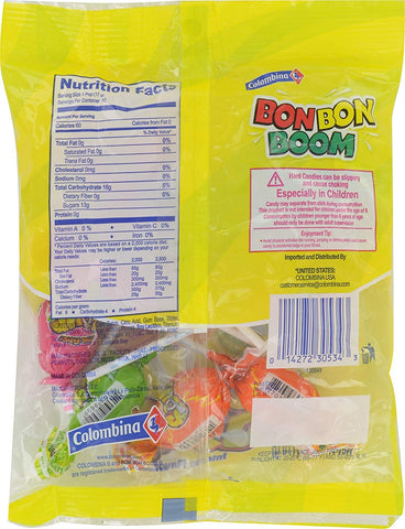 Image of Colombina Bon Bon Boom Bubble Gum Pops - 6-oz. Bag
