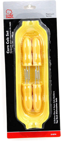 Image of Chef Craft Corn Cob Dishes with Holders