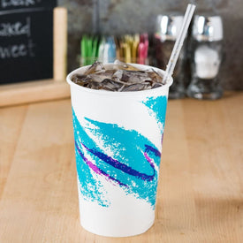Dart Solo RP16P-00055 Jazz 16-18 oz. Poly Paper Cold Cup - 50/Pack