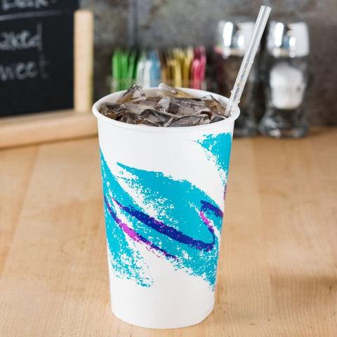 Image of Dart Solo RP16P-00055 Jazz 16-18 oz. Poly Paper Cold Cup - 50/Pack