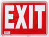Bazic Small Exit Sign (9 x 12 inches) Bazic Exit Sign, Pack of 3