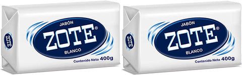 Image of Zote Laundry Soap Bar, Stain Remover Laundry Detergent for Clothes, Catfish Bait, Super Washing Travel Jabon Para Lavar Ropa, White Underwear Clothes Washing Soap (400 grams), Pack of 2