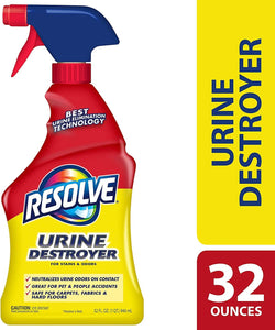 2 Pk. Resolve Urine Destroyer Spray Stain & Odor Remover, 32 Fluid Ounce (64 Fl. Oz Total)