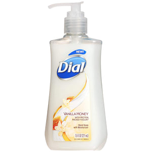 Dial Liquid Hand Soap, Vanilla Honey 7.50 oz (Pack of 5)