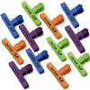 Chef Craft Large Chip Clip Set in Bright Colors, Pack of 12