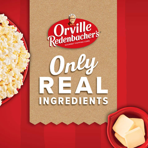 Image of Orville Redenbachers Gourmet Popcorn Movie Theater Butter 12 Count. Mini Single