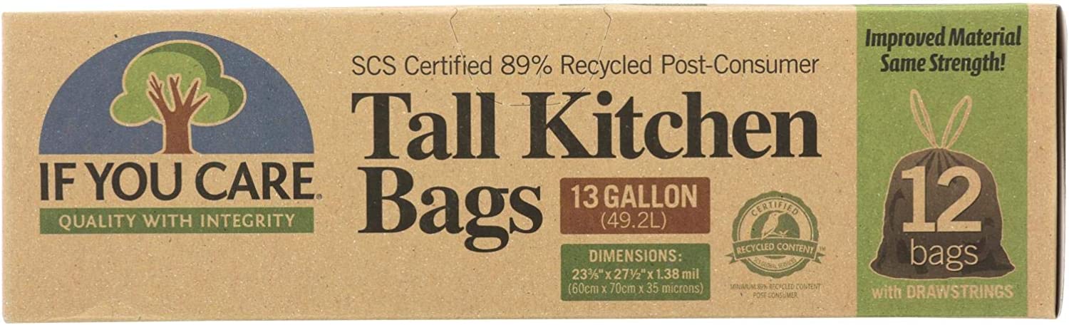 If You Care Tall Kitchen - Trash Bag - Case of 12 - 12 Count