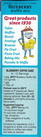 Image of Jiffy, Blueberry Muffin Mix, 7oz Box (Pack of 6)