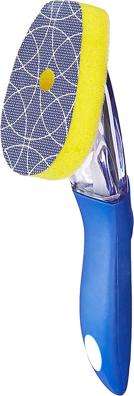 Dawn Superfabric Sponge Soap Dispensing Dish Wand, 11.7" x 3.75" x 2.5", Blue/White