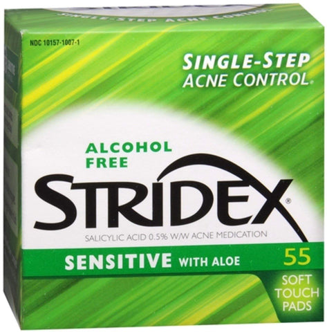 Image of Stri-Dex Daily Care Sensitive With Aloe Pads 55 Each