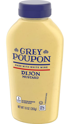 Image of Grey Poupon, Dijon Mustard, 10oz Squeeze Bottle (Pack of 2)