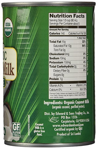 Image of Native Forest Simple Organic Unsweetened Coconut Milk, 13.5 Fl. Oz. (Pack Of 3)