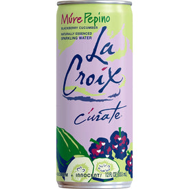 La Croix Mure Pepino, Blackberry Cucumber Flavored Naturally Essenced Sparkling Water, 12 oz Tall Can (Pack of 12, Total of 144 Oz)