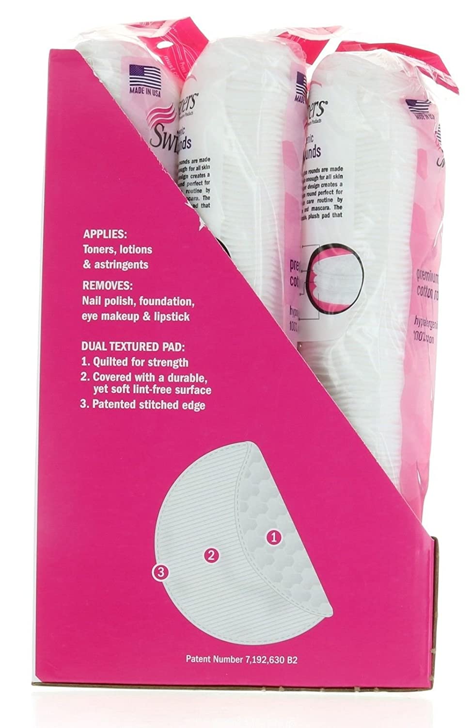 Swisspers Premium Hypoallergenic Cotton Rounds, 900 Count