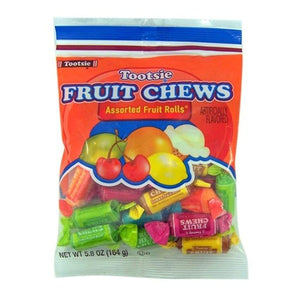 Tootsie Fruit Chews Assorted Fruit Rolls -- Pack of 2 Bags (11.66 Oz Total)