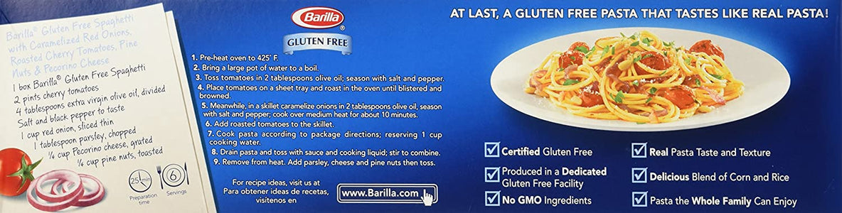 Barilla Gluten Free Spaghetti Pasta, 12 Ounce Boxes (Pack of 3)