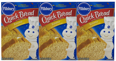 Image of Pillsbury Quick Bread Banana Mix - 14 oz - 3 pk