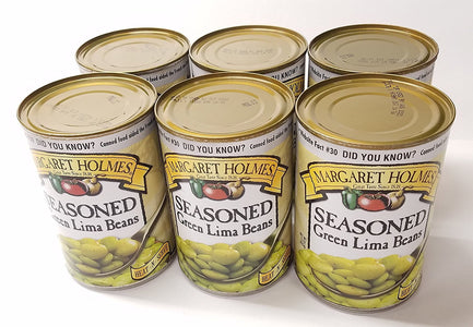 Margaret Holmes, Medium Seasoned Green Lima Beans, 15oz Can