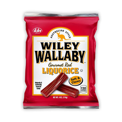 Image of Wiley Wallaby Classic Red Licorice, 4 Ounce Bags, 16 Count