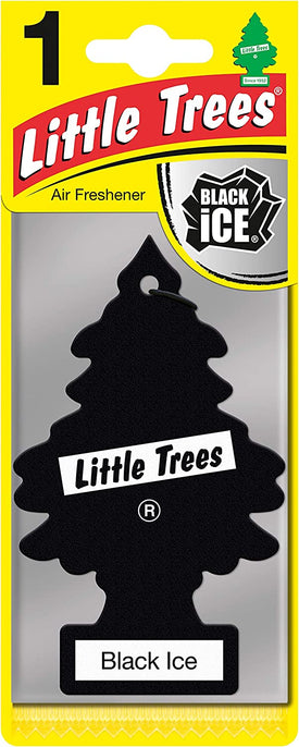 Little Trees - MTR0004 Hanging Car and Home Air Freshener, Black Ice, 1